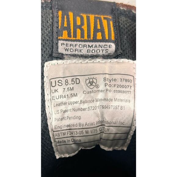 Ariat Hermosa Cobalt XR Mens Size 8.5 D 8" Lace-up Steel Toe Work Boots - Picture 8 of 9